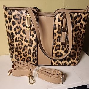 Medium Leopard Print Tote